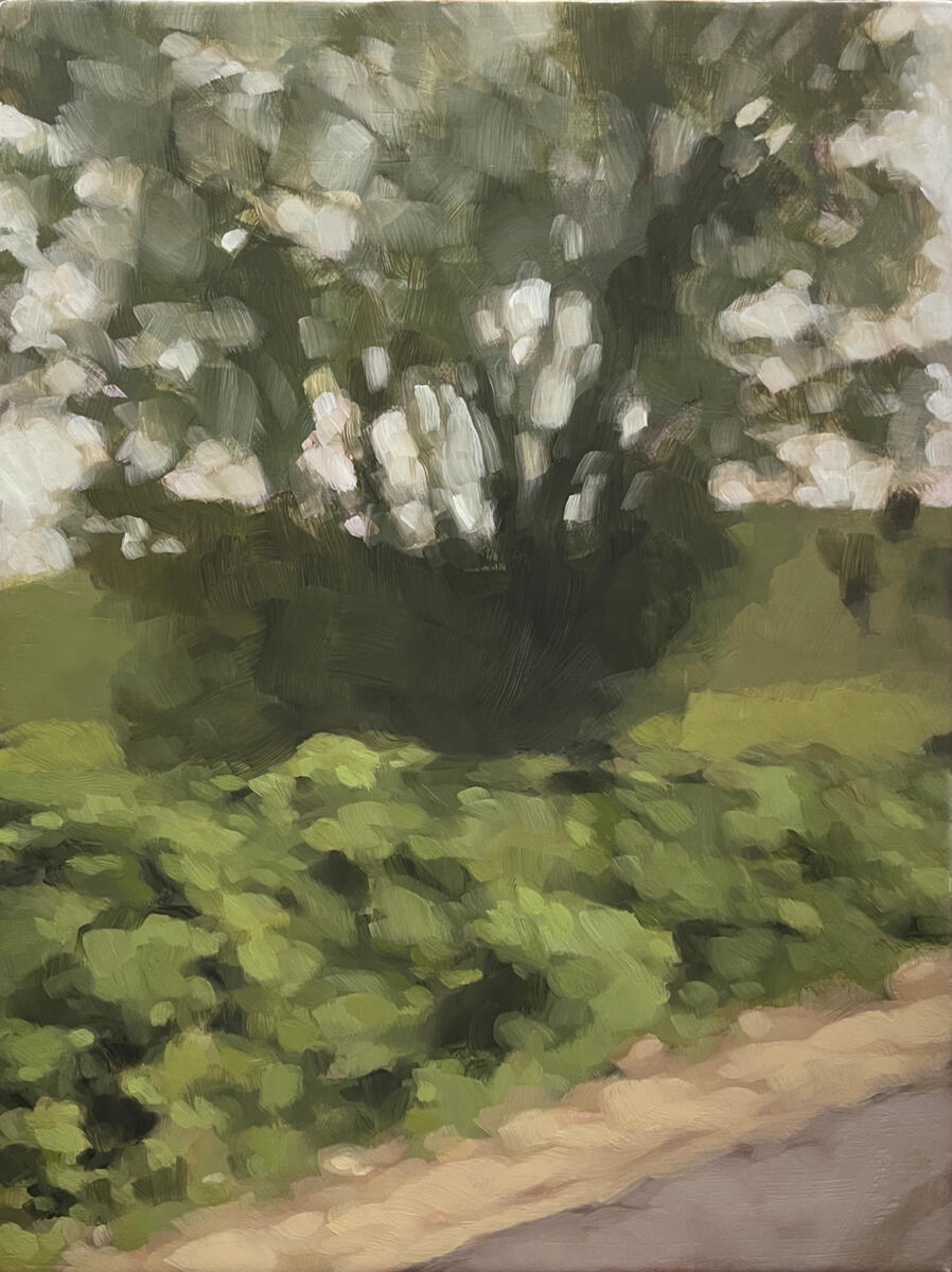 Drive to the coast, 2025, acrylic on canvas, 9&quot;x12&quot;. (unavailable)