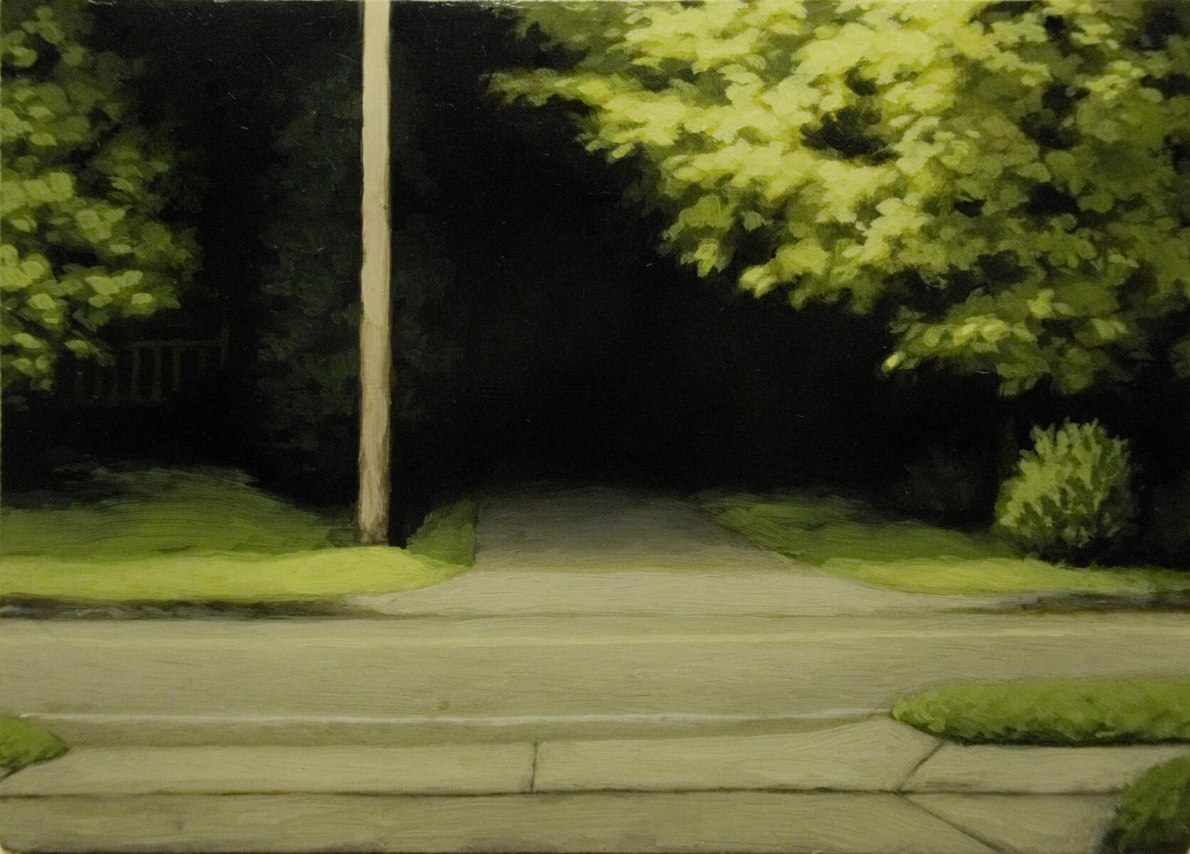 Maybe someday this will be lovely, 2025, acrylic on canvas, 7&quot;x5&quot;. (unavailable)