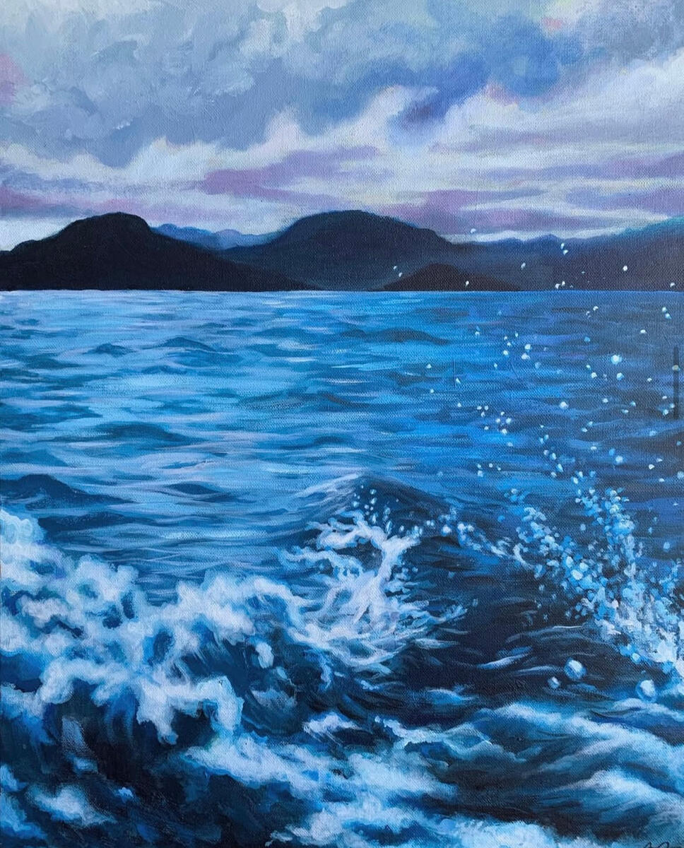 For my psychiatrist, 2019, acrylic on canvas, 20&quot;x24&quot;. (unavailable)