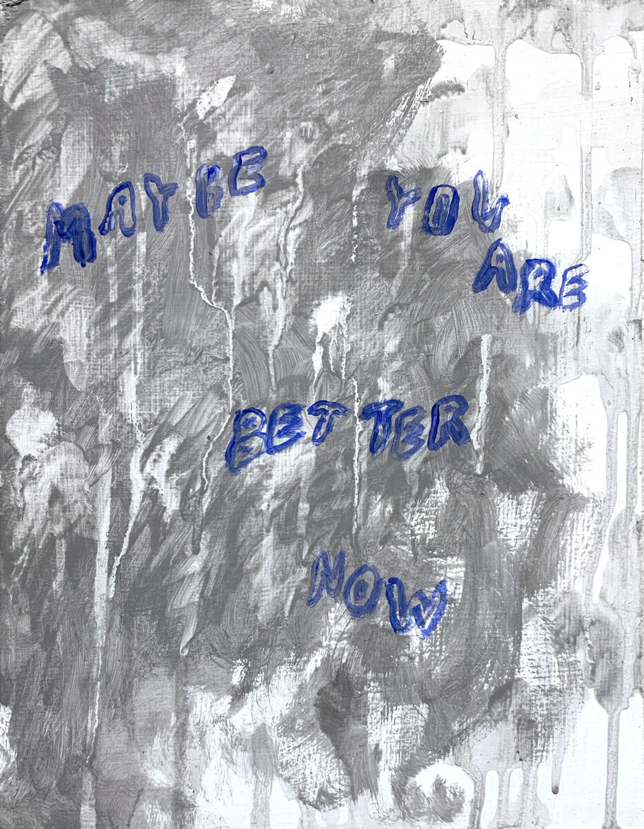 Untitled, 2021, acrylic on masonite panel, 9"x12". (unavailable)